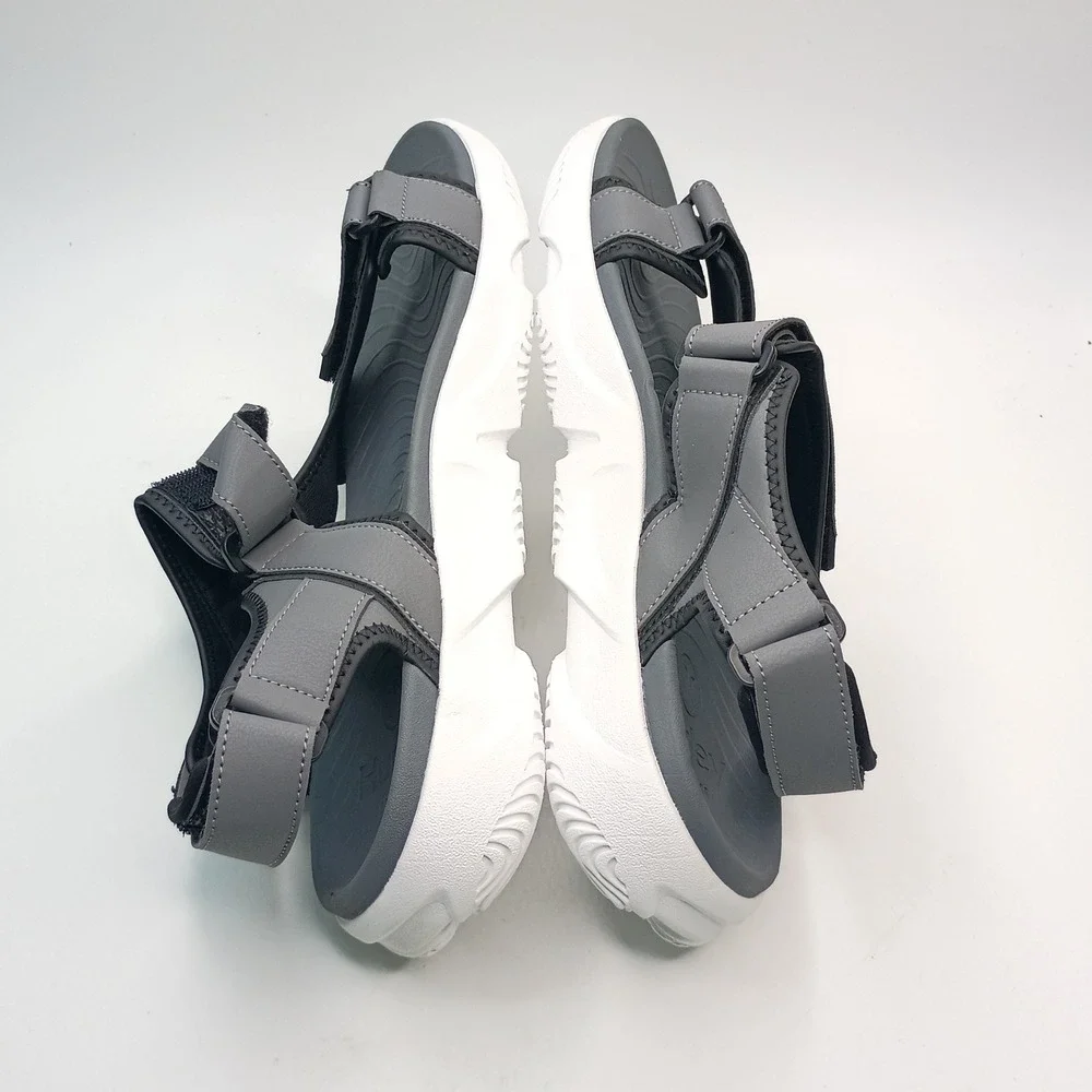 Hurley Oceanside Sport Sandal Men Size 13 Grey Black Adjustable Straps 1961927